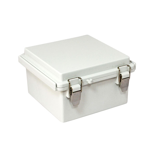 BOX PLASTIC GRAY 6.18"L X 5.91"W