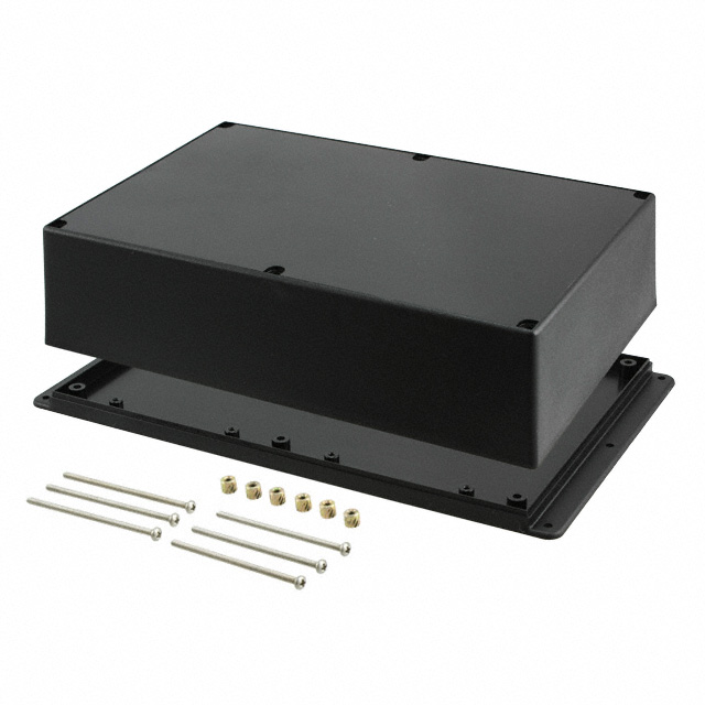 BOX ABS BLACK 9.5"L X 6.34"W