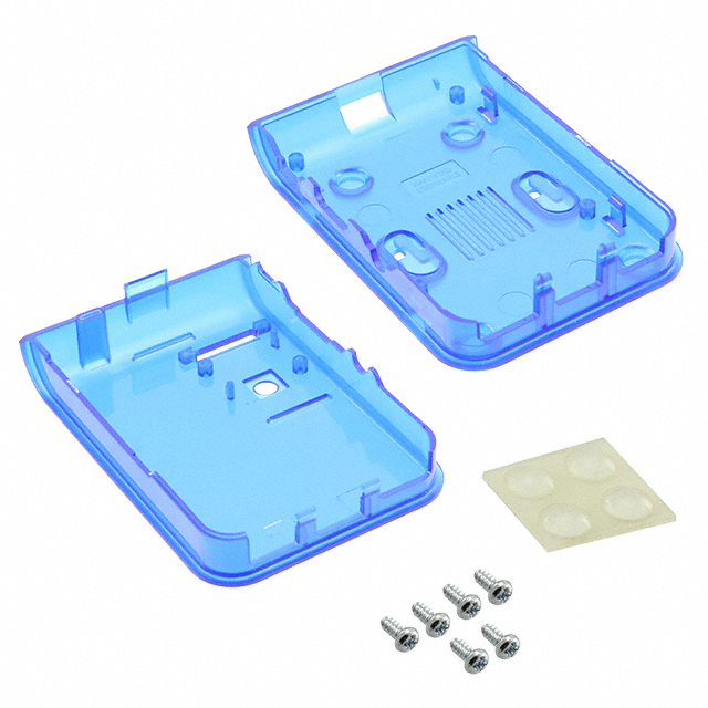 CASE ABS TRANS BLU 3.88'LX2.74'W