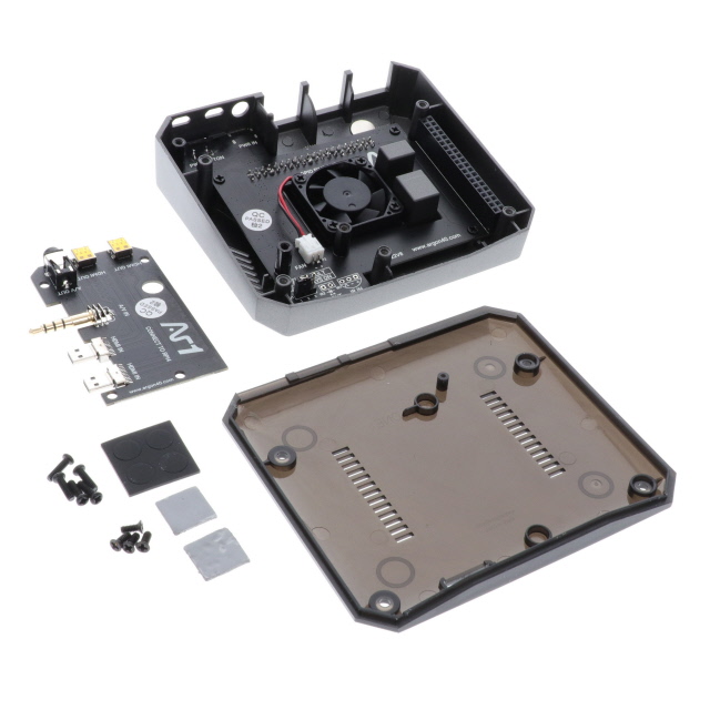 CASE ALUM BLK 4.170"LX3.740"W