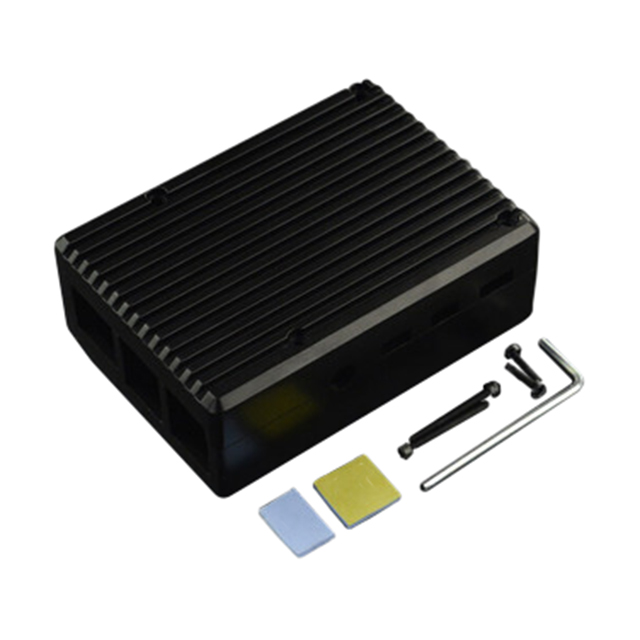 CASE ALUM BLK 3.540"LX2.480"W