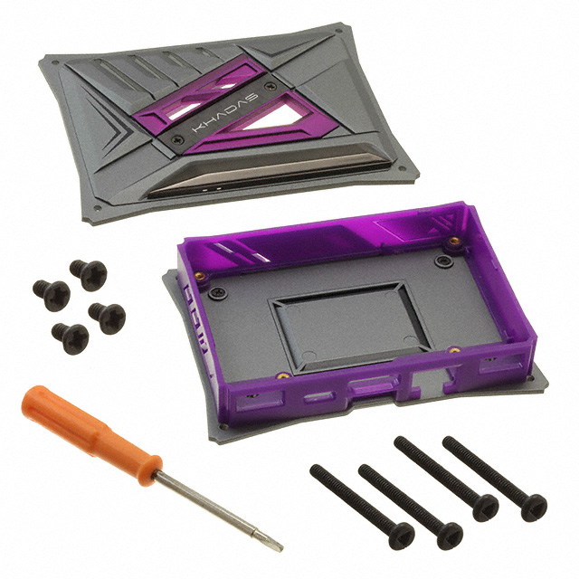 CASE PLAS PURPLE 3.799"LX2.756"W