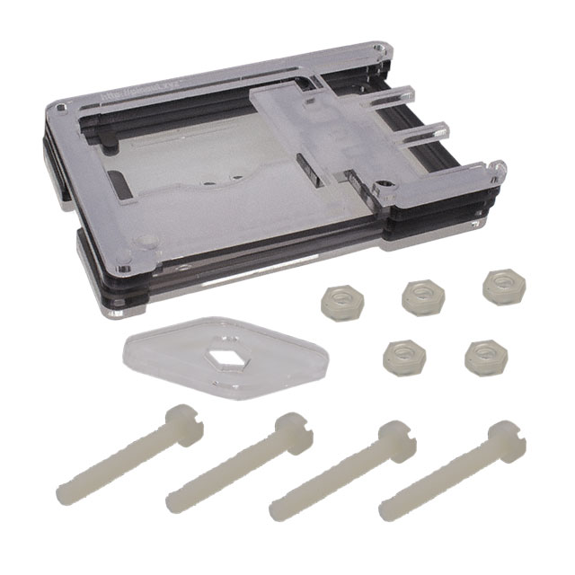 CASE ACRYLIC BLK 2.598"LX3.898"W