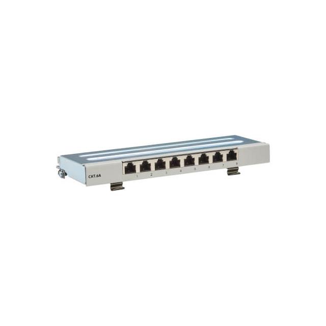 CAT6A STP PATCH PANEL, 8 PORTS,