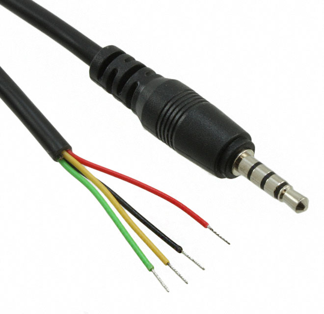 CONN CABLE ASSY 3.5MM 4COND 6'