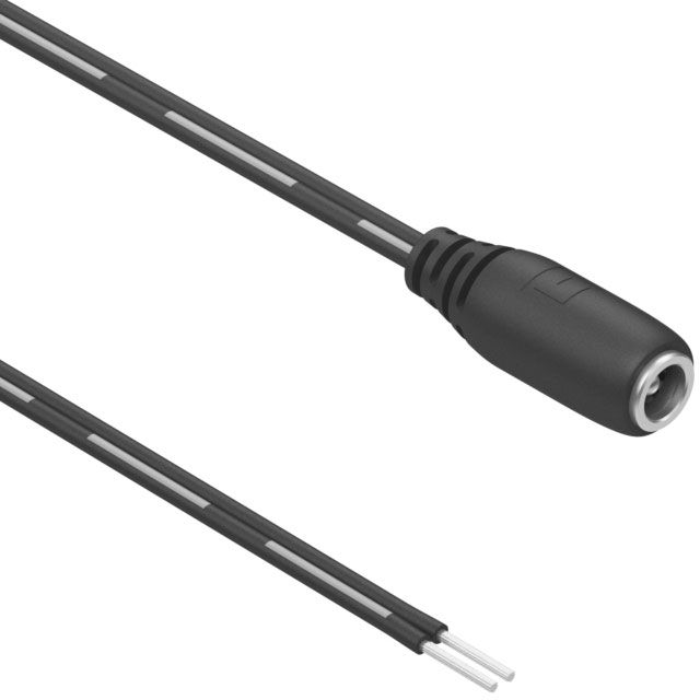 CBL ASSY 2.1MM JACK-CBL FLAT 6'