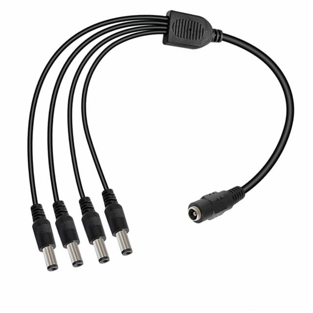 CBL ASSY 2.1MM JACK-PLG RND 1'