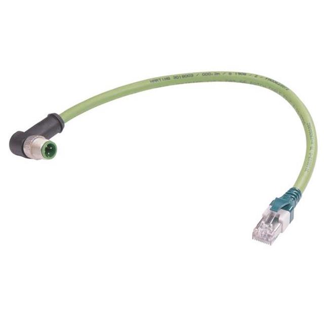 M12 D-CODE OVERMOLDED CABLE ASSE
