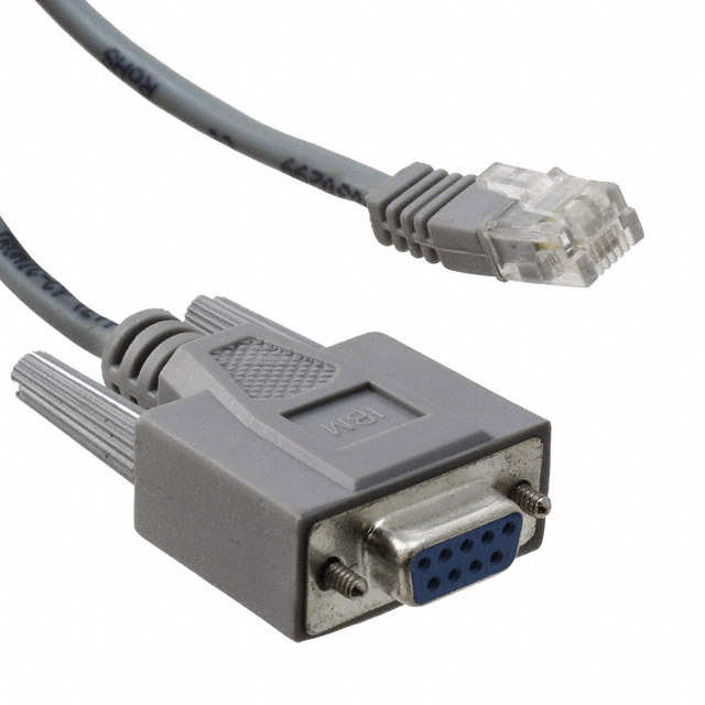 CBL ASY D-SUB 9P F TO RJ11 6.56'