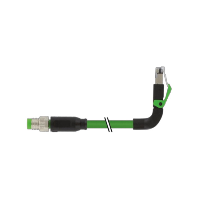 M8 MALE 0 / RJ45 MALE 90 UP, SHI
