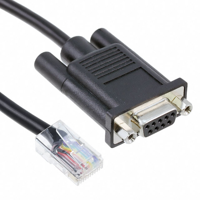 CBL ASSY D-SUB 9P F TO RJ45 4'