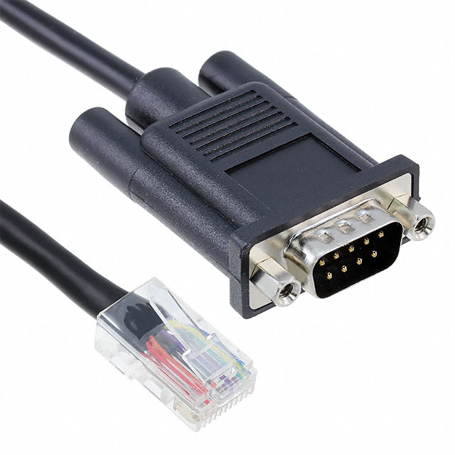 CBL ASSY D-SUB 9P M TO RJ45 4'
