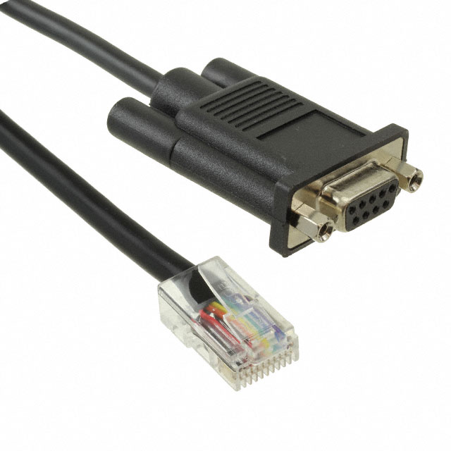 CBL ASSY D-SUB 9P F TO RJ45 4'