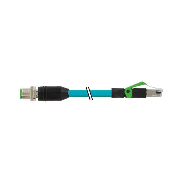 M12 MALE 0 / RJ45 MALE 0 SHIELDE