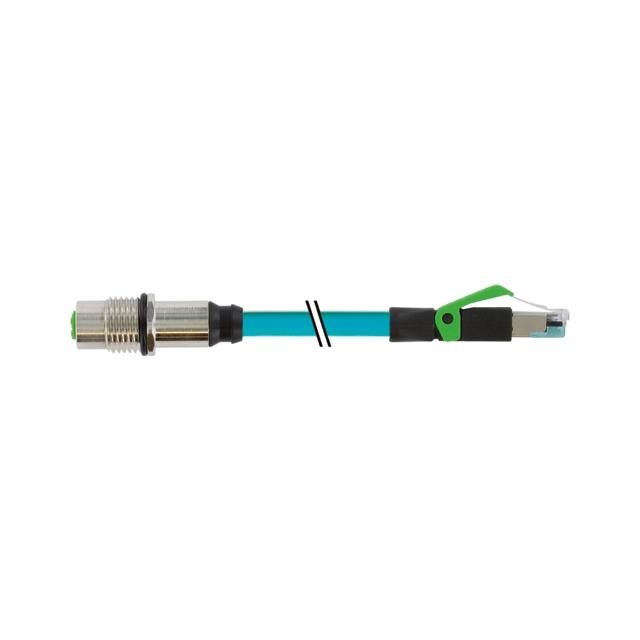 M12 FEM. RECEPT. D-COD. REAR/RJ4