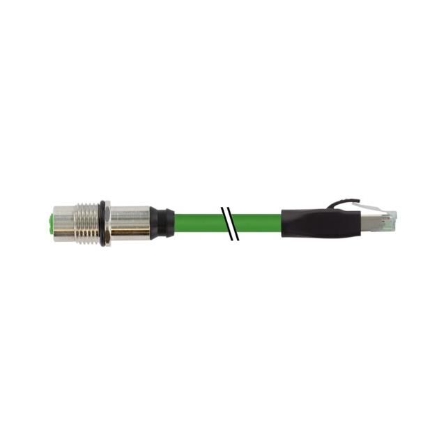 M12 FEM.RECEPT. D-COD. REAR/ RJ4