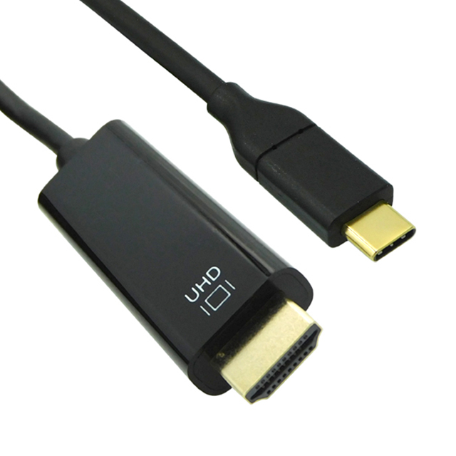 CBL ASSY HDMI-A M TO USB-C M 3'