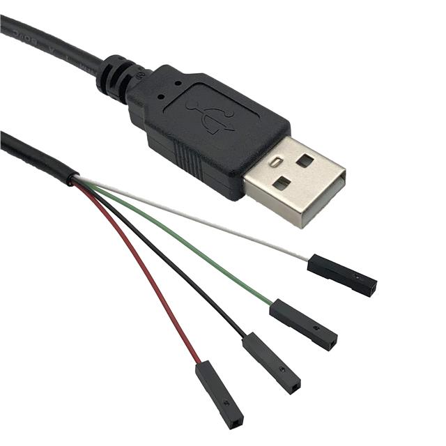 CBL ASSY USB-A M-SKT CONN 4.92'