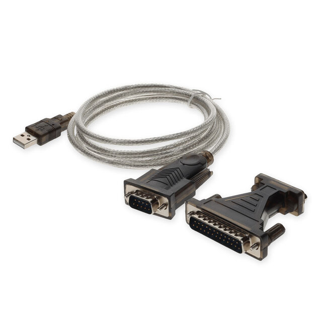 5FT USB-A 2.0 MALE TO DB-25 MALE