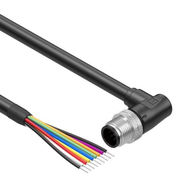 CBL 8POS PLUG RA TO WIRE 9.84'