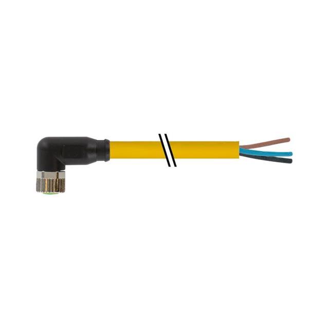 CBL 3POS PLUG RA TO WIRE 9.84'