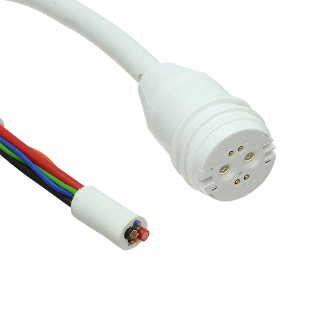 CBL 6POS RCPT TO WIRE LEAD 6.56'