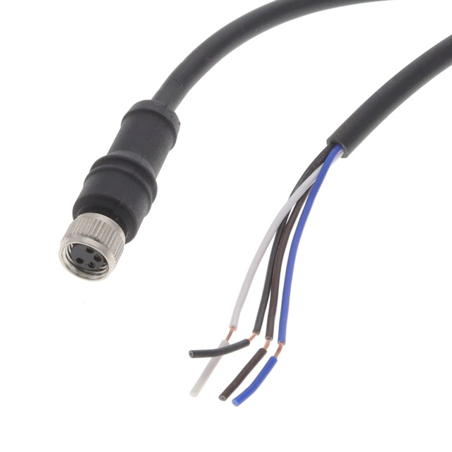CIRC CBL 4POS PLUG TO WIRE 6.56'