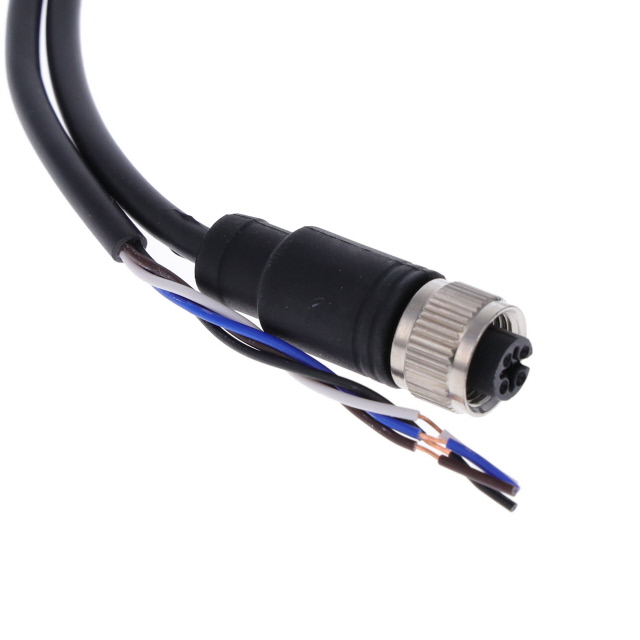 CIRC CBL 4POS PLUG TO WIRE 16.4'