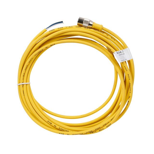 CORDSET,AC,4P 4W,22GA,YEL,5M