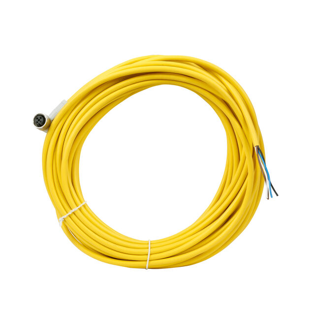 CORDSET,DC,RA,4P 4W,10M,YEL