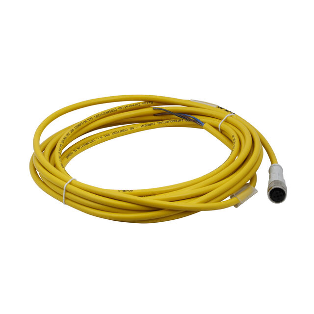 CORDSET,DC,4P 3W,5M,YEL