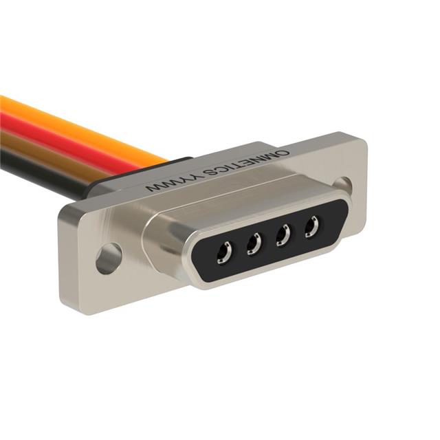 CABLE ASSY MICRO-D 4POS 1.5'