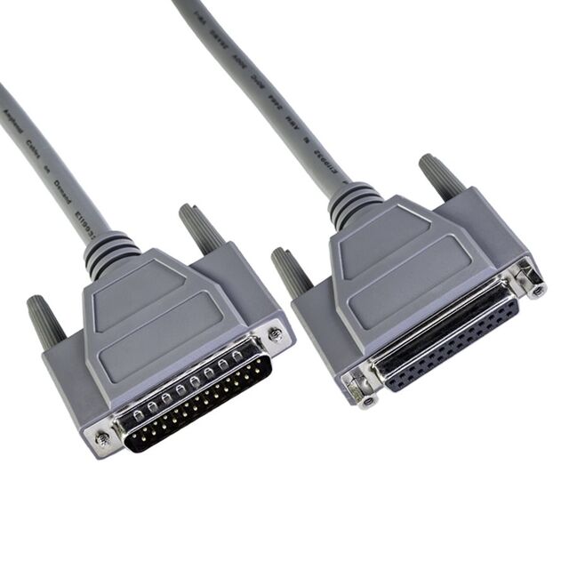 CABLE ASSY DB25 SHLD GRAY 7.62M