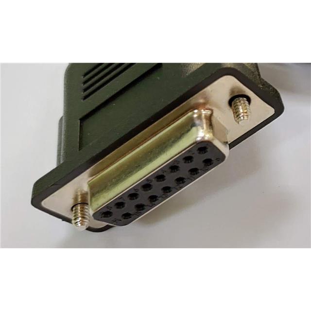 CABLE ASSY DB15 SHLD BLACK 7.62M