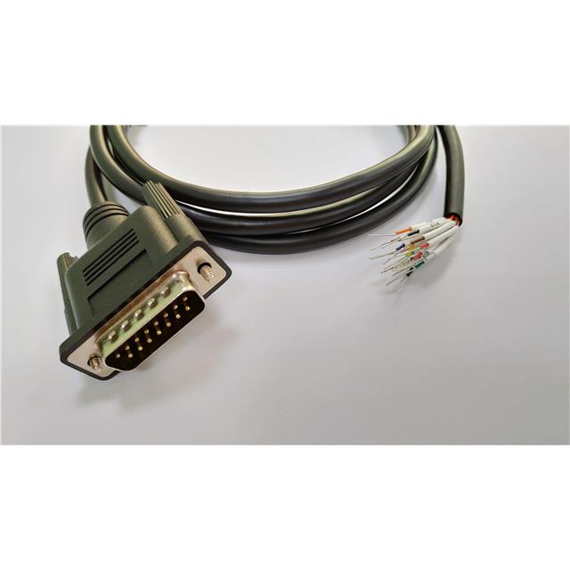 CABLE ASSY DB15 SHLD BLACK 7.62M