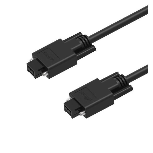 IEEE1394 9P Lock to 9P Lock, 6in