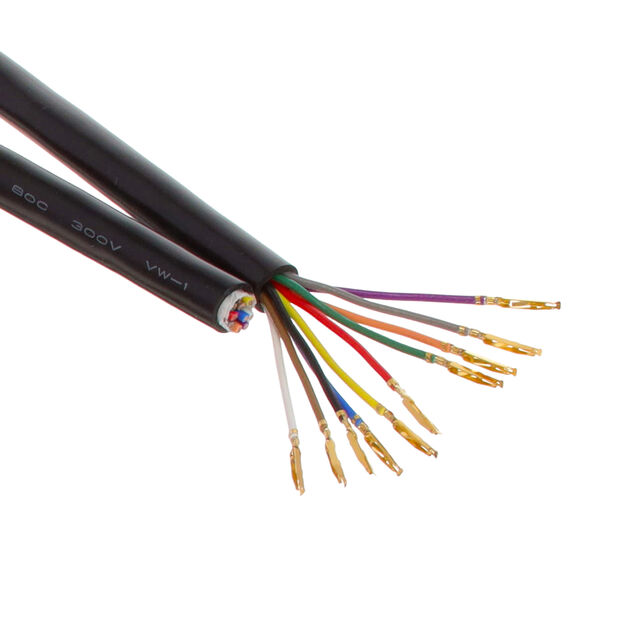 CRIMPED 10 WIRE AWG22 900MM