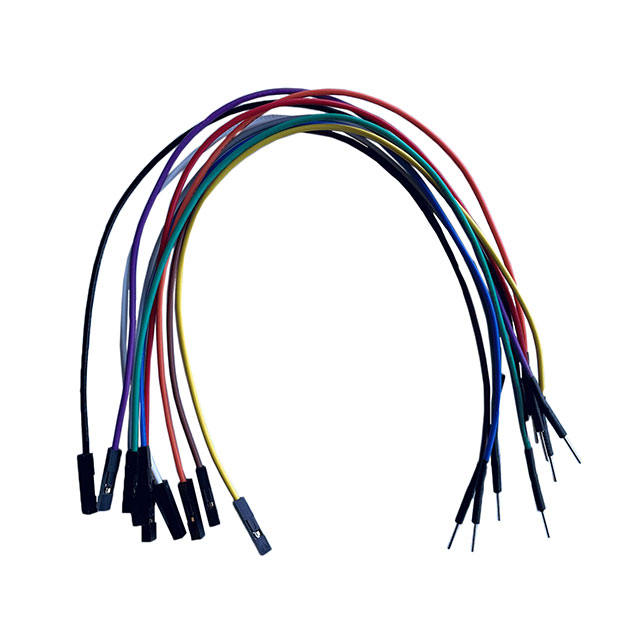 10-PACK MULTI-COLOR JUMPER WIRES