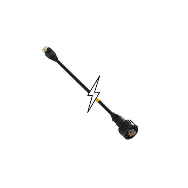 ENET MMJ IND/RJ45 568B SHLD 1M