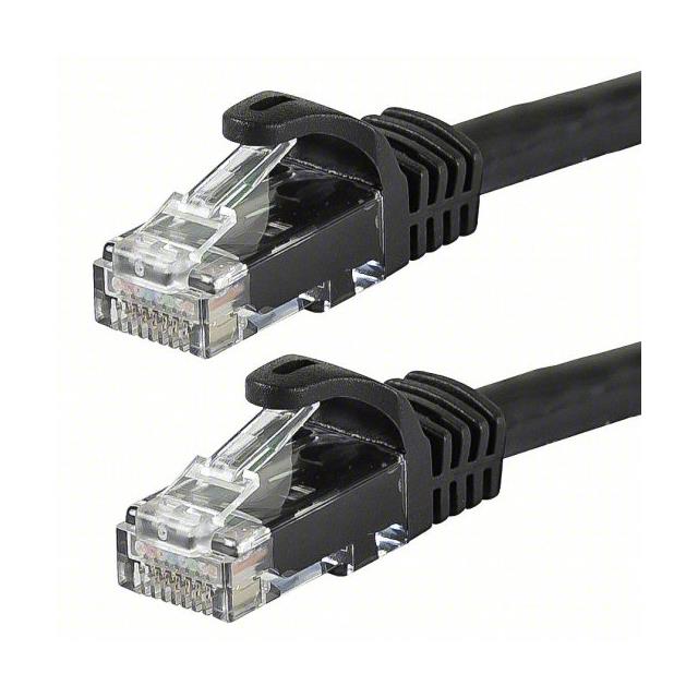 CBL MOD 8P8C PL-PL CAT6 1' BK