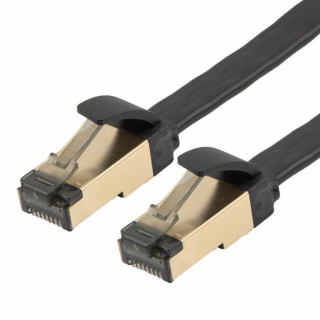 CBL MOD FLAT FTP PL-PL CAT6A 50'