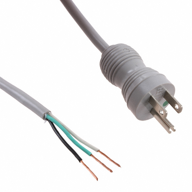 CORD 18AWG NEMA 5-15P TO CBL 10'