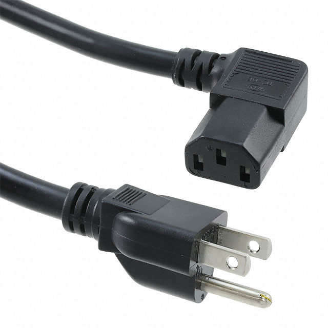 CORD 16AWG 5-15P TO C13 7.50'
