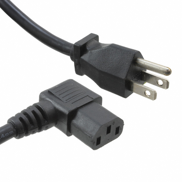 CORD 18AWG 5-15P TO C13 9.84'