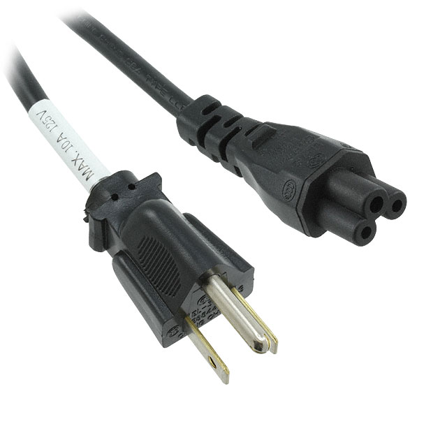 CORD NEMA 5-15P TO IEC 320-C5 6'