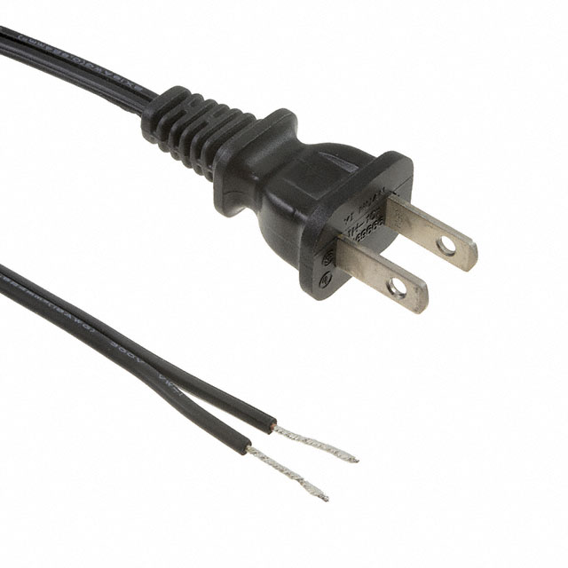 CORD 18AWG NEMA 1-15P TO CBL 6'