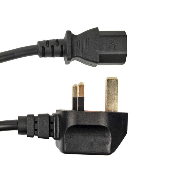 UK LEAD 5A 3 BLACK 2M