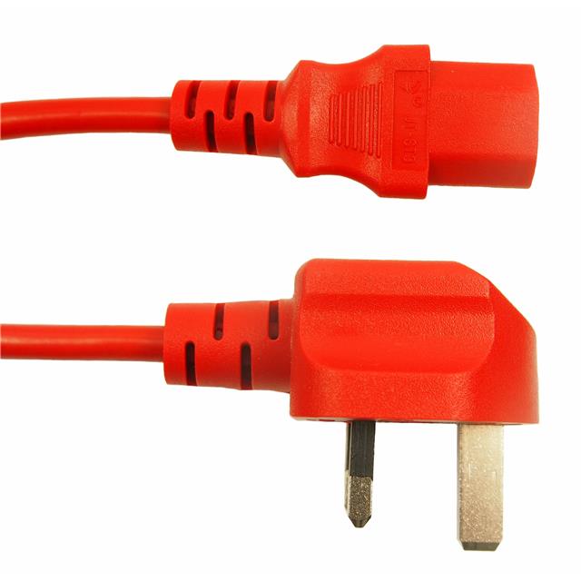 UK IEC LEAD RED 0.5M