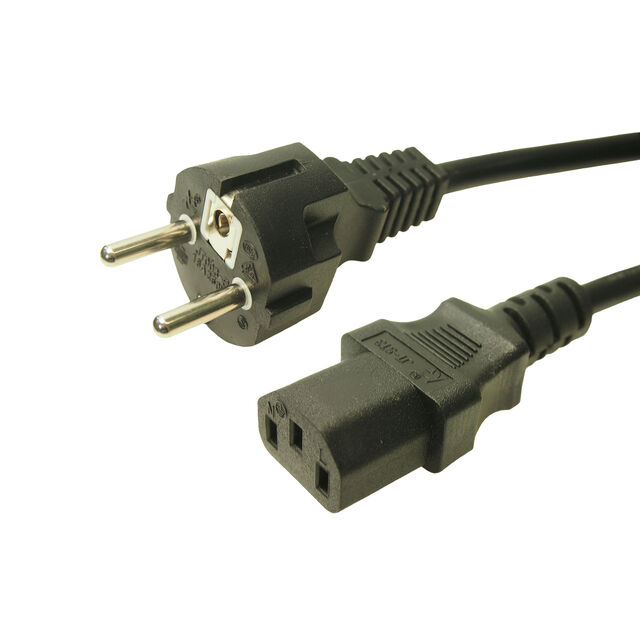 C13 IEC TO SCHUKO 3X1MM 2.5M