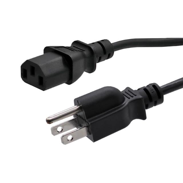 PWR CORD NEMA 5-15P TO C13 10FT